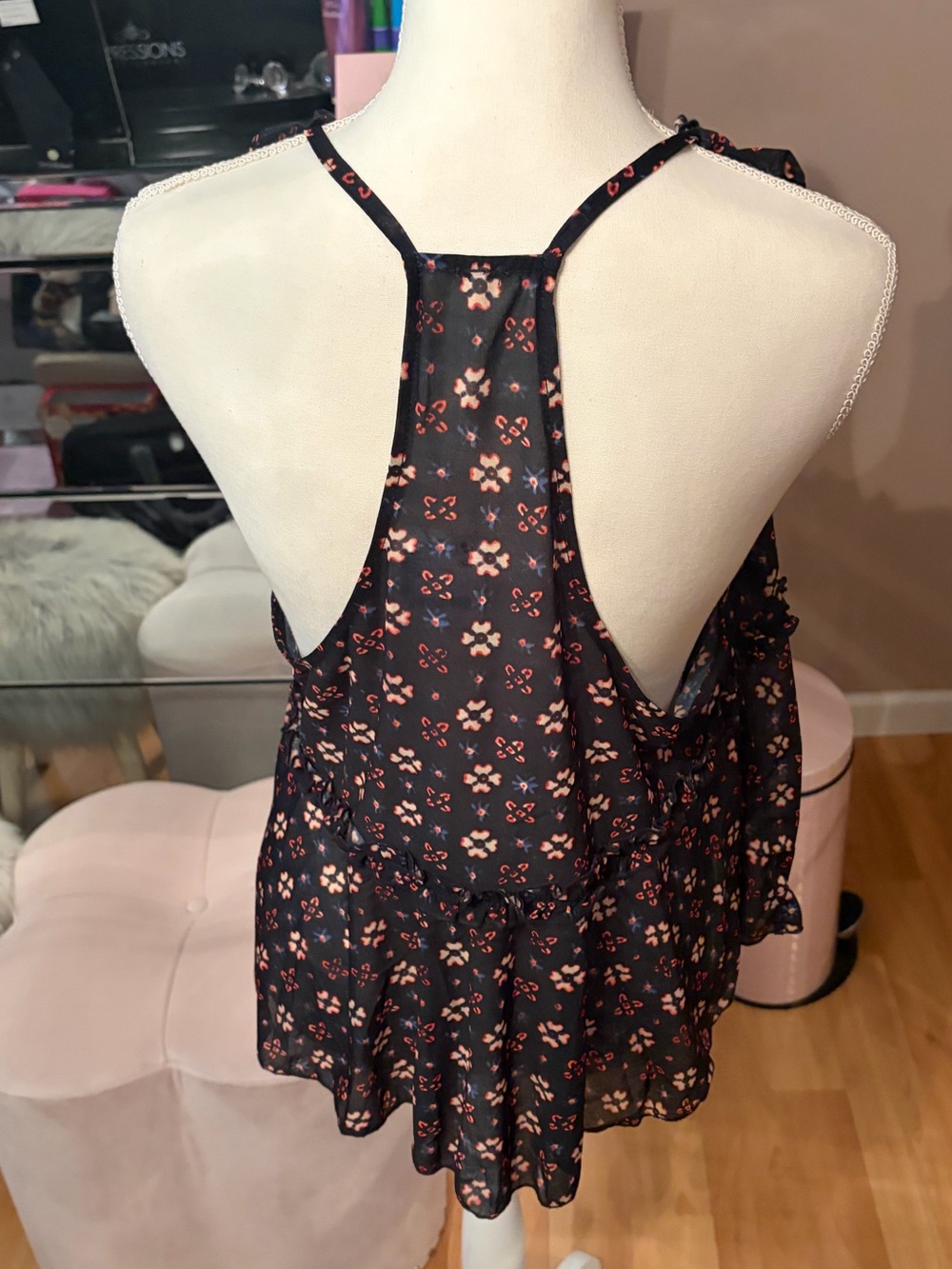 NWT Free People Fearless Knit Tank in Night Sky Combo Size M - Picture 5 of 14